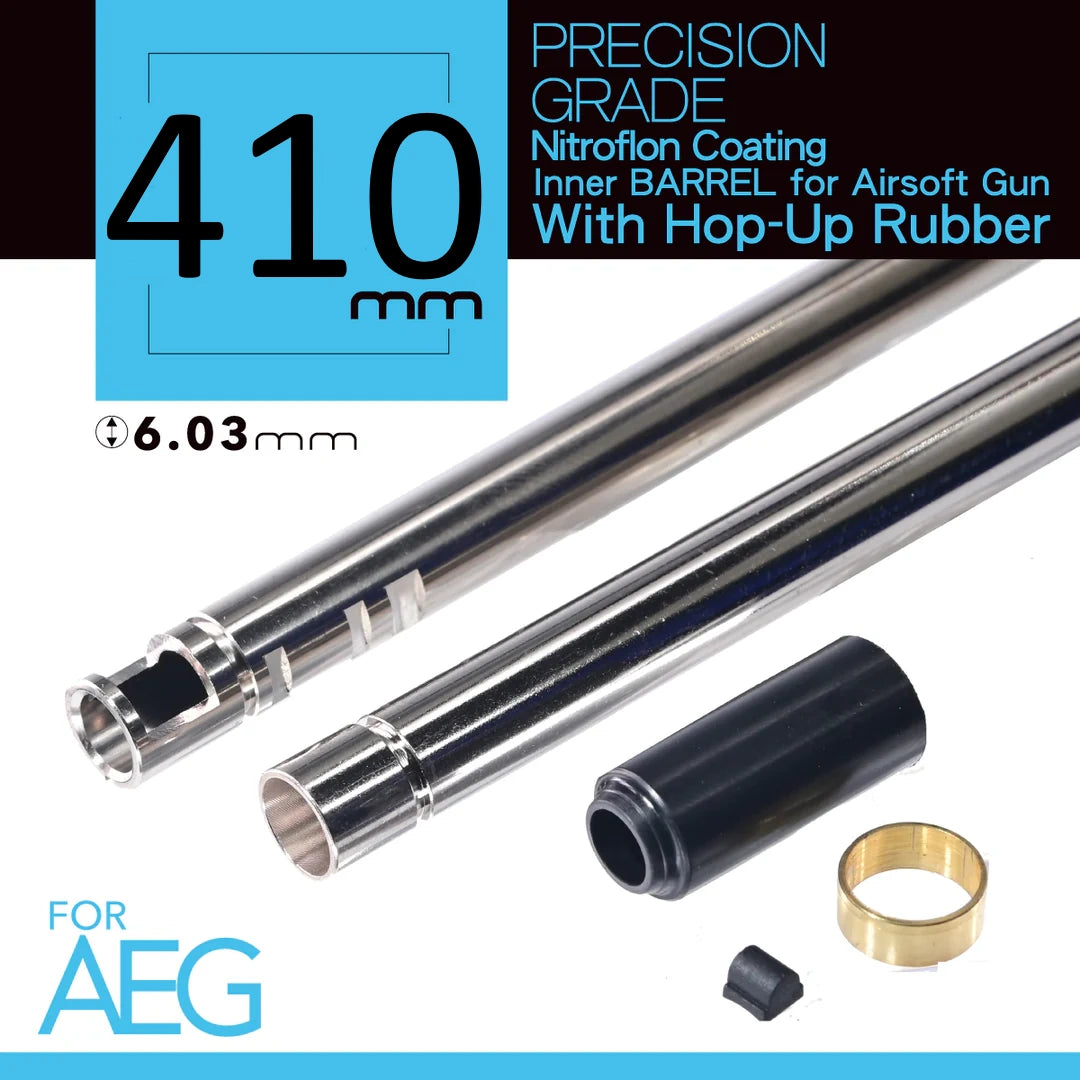 Unicorn Airsoft 6.03 NITROFLON Coated Brass Inner Barrel for Airsoft AEG Rifle (Length: 410mm)