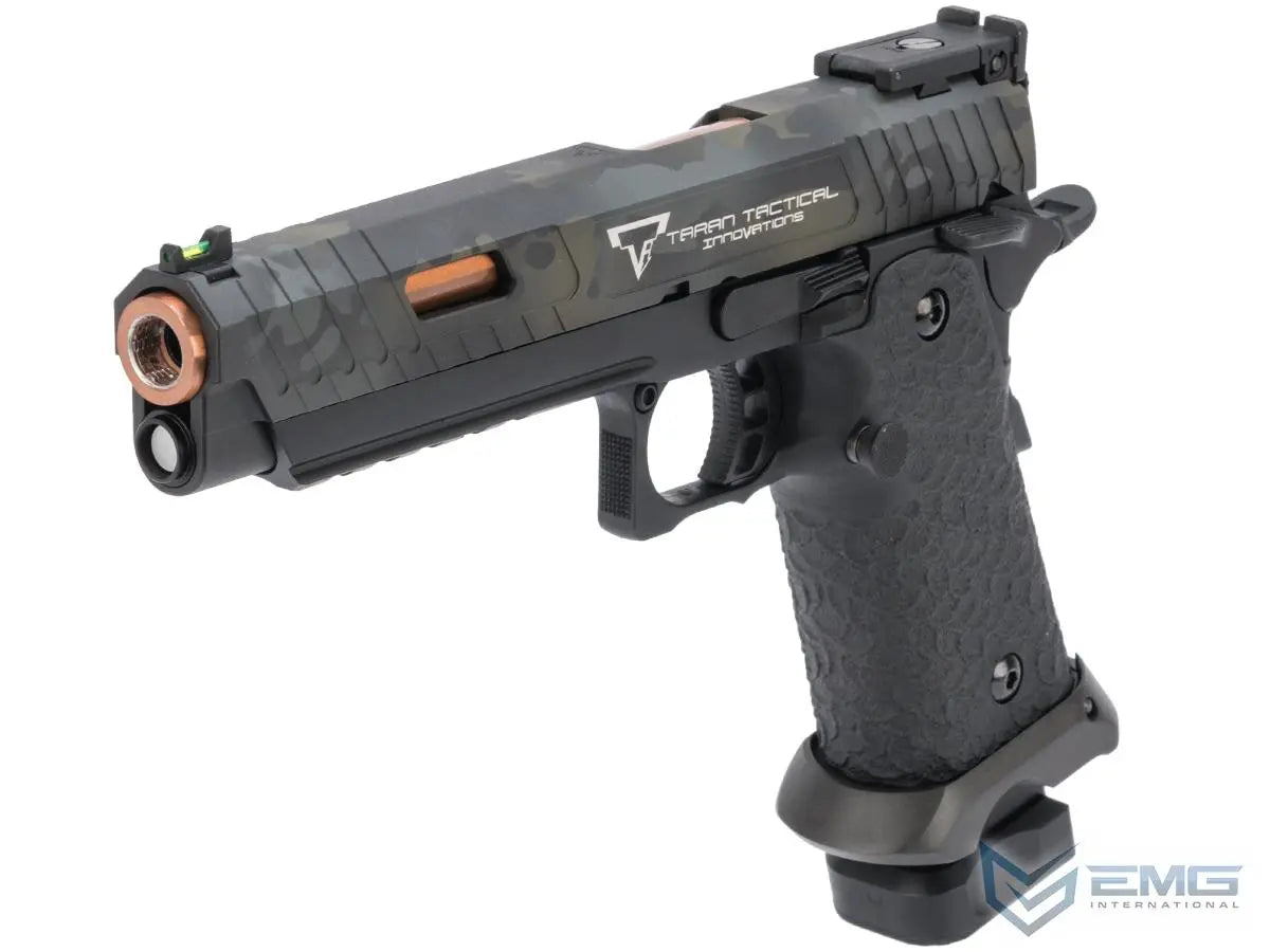 EMG TTI Licensed JW3 2011 Combat Master Airsoft Training Pistol w/ Black Sheep Arms Custom Cerakote (Type: Green Gas Mag / Black Camo Slide)