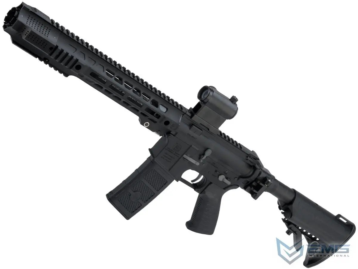 EMG SAI GRY Gen. 2 Forge Style Receiver AEG Training Rifle w/ JailBrake Muzzle and Folding Stock (Model: Aster Gearbox / SBR / Black)