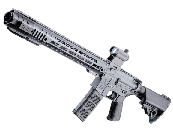 EMG SAI GRY Gen. 2 Forge Style Receiver AEG Training Rifle w/ JailBrake Muzzle and GATE ASTER Programmable MOSFET (Model: Carbine / Cerakote Grey)