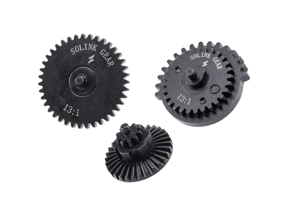 Solink Motor High Speed CNC Steel Gear Set for Airsoft AEG Rifles (Model: 13:1) image 0