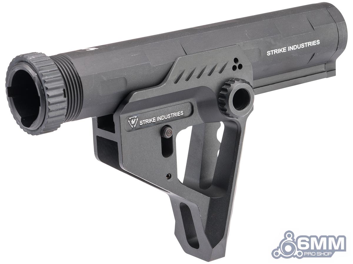 6mmProShop x Strike Industries Pit CNC Stock w/ Advanced Buffer Tube for M4/M16 Series Airsoft Rifles
(Color: Black)
