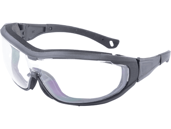 ANSI Rated Aegis Anti-Fog Tactical Goggles (Color: Black / Clear Lens) image 0