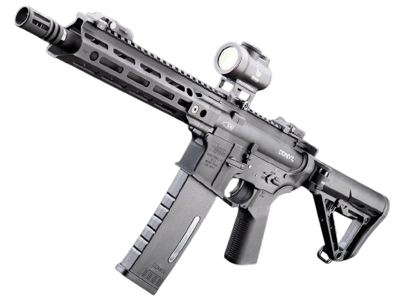 EMG Daniel Defense Licensed DDM4 V7P Pistol AEG Airsoft Rifle w/ Edge II Gearbox and Kestrel V2 ETU (Color: Black)