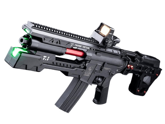6mmProShop "Stryker" Electromagnetic Cannon w/ Colt Licensed Sportsline M4 Airsoft AEG Rifle (Color: Vader Black)