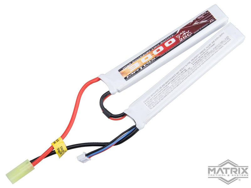 Matrix High Performance 7.4V Butterfly Type Airsoft LiPo Battery (Configuration: 3000mAh / 20C / Small Tamiya) image 0