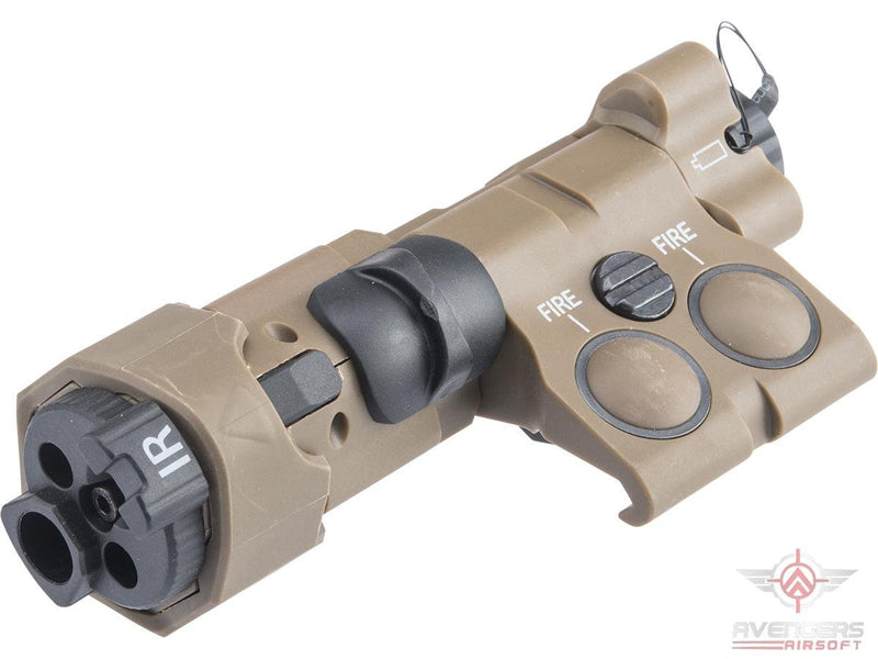 Avengers Mock Advanced Compact Laser Device Battery Case for Airsoft Rifles (Color: Tan) image 0