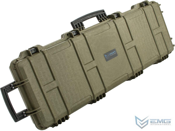 EMG Transporter Lockable 42" Hard Case w/ Low-Profile Wheels & Pluckable Inner Foam (Color: Military Green)