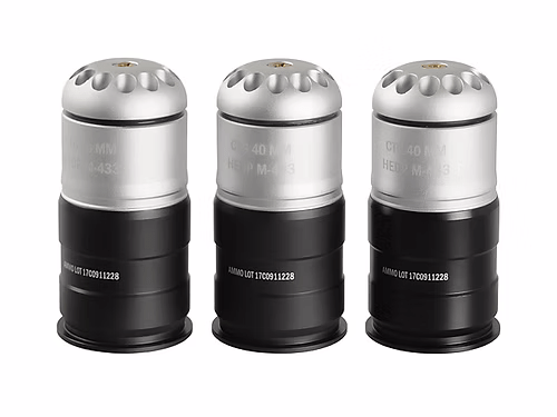 6mmProShop 60rd M381 40mm Airsoft Grenade Shell - 3 Pack image 0