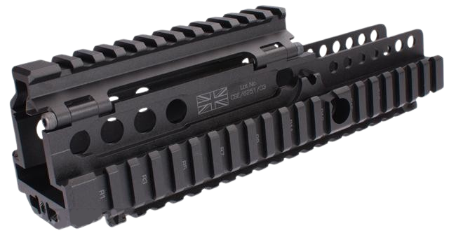 Madbull Daniel Defense Licensed CNC L85 RIS for WE L85 Airsoft Gas Blowback Rifle (Color: Black)