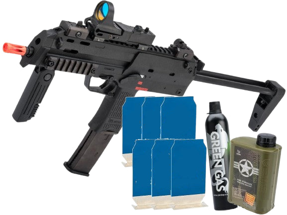 "Stay at Home" Weapon Training / Target Shooting Airsoft Pack (Model: H&K Umarex MP7 Airsoft GBB SMG)