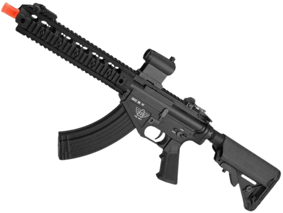 BOLT Airsoft BR-47 10.5" URX2 RIS B.R.S.S. Full Metal EBB Airsoft AEG Rifle (Color: Black)