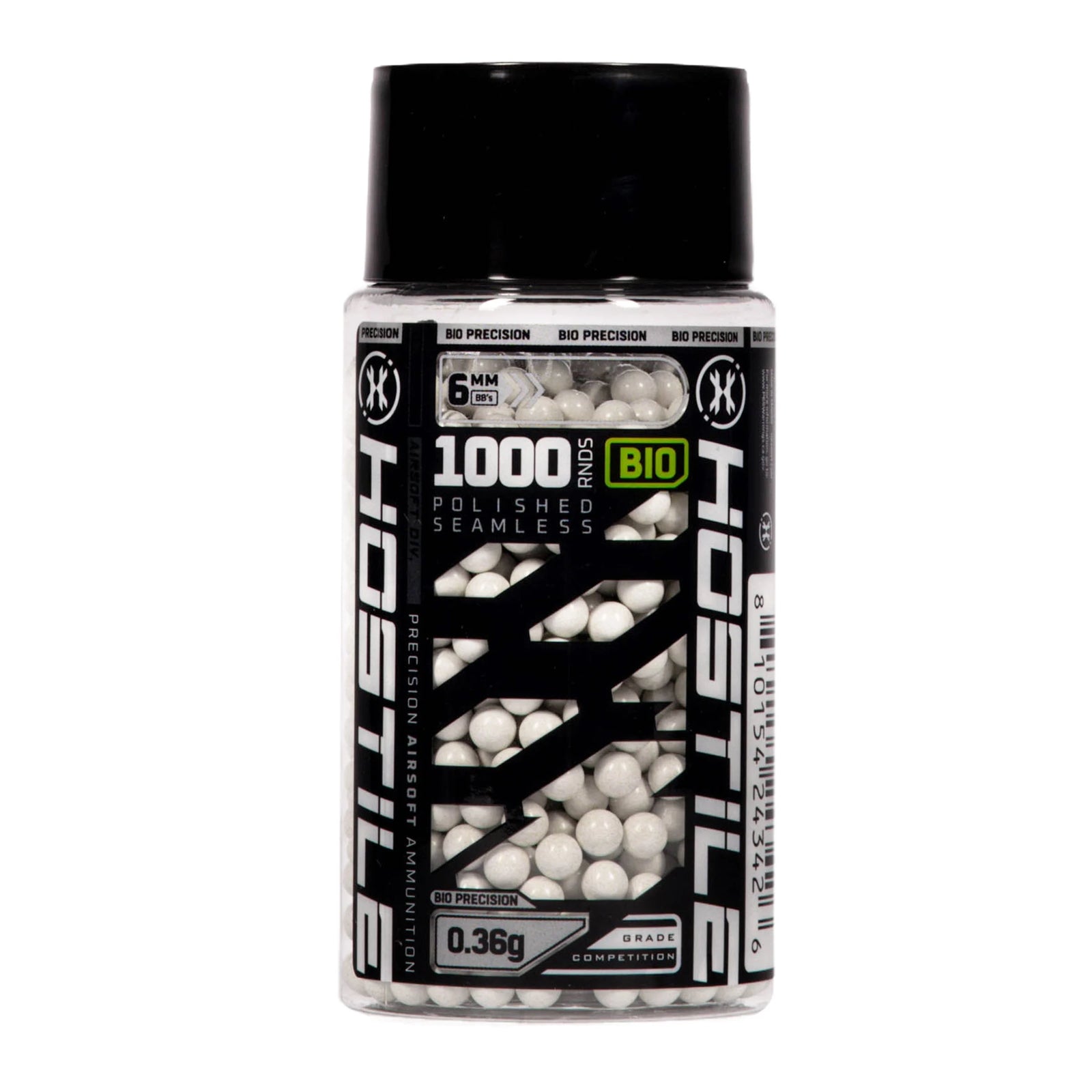 HK Army Hostile – BIO .36G BB’s – 2700ct – White