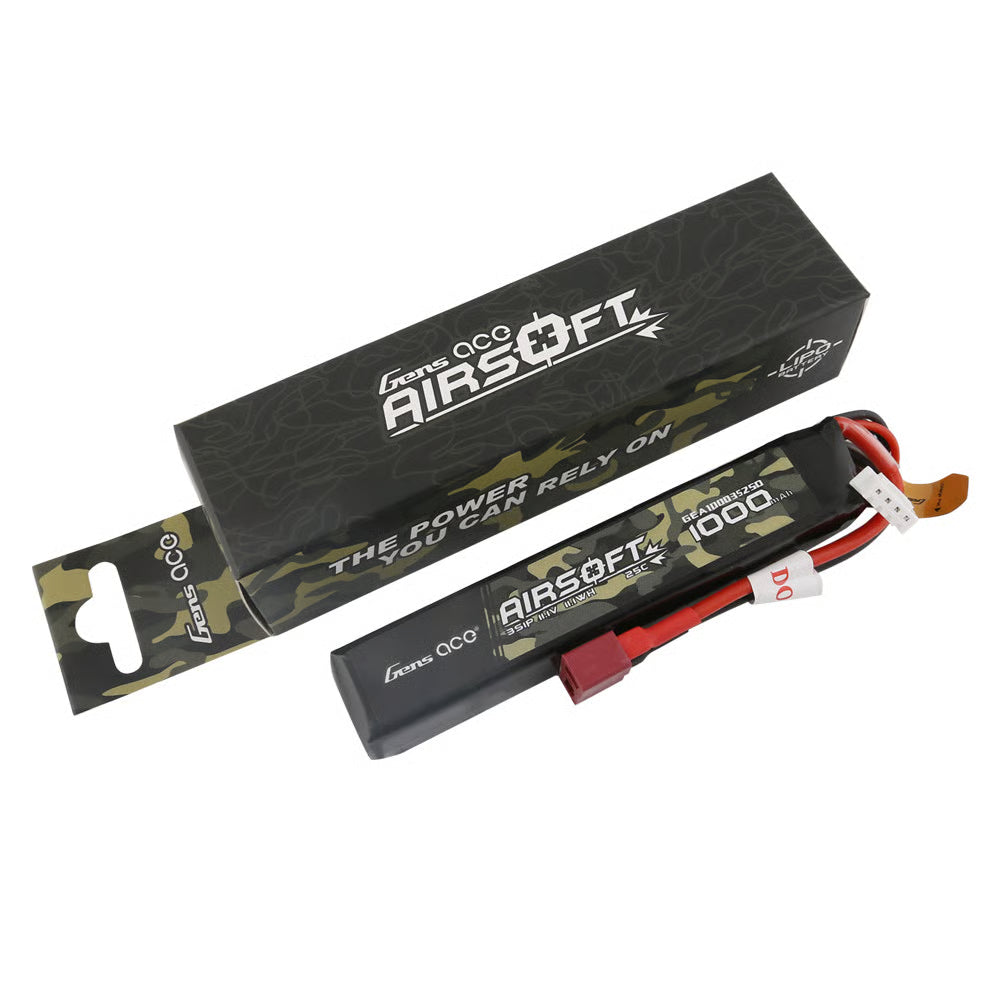 Gens ace - LIPO Battery 1000mAh 3S 25C 11.1V Deans