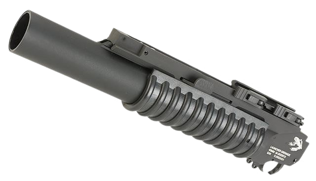 G&P Airsoft Rifled Barrel M203 Grenade Launcher w/ QD Cam Lock Mount and Grenade Shell (Type: Skull Frog / Long)