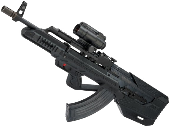 Custom WE-Tech AK47 PMC Gas Blowback Airsoft Rifle with SRU AK Bullpup Conversion Kit