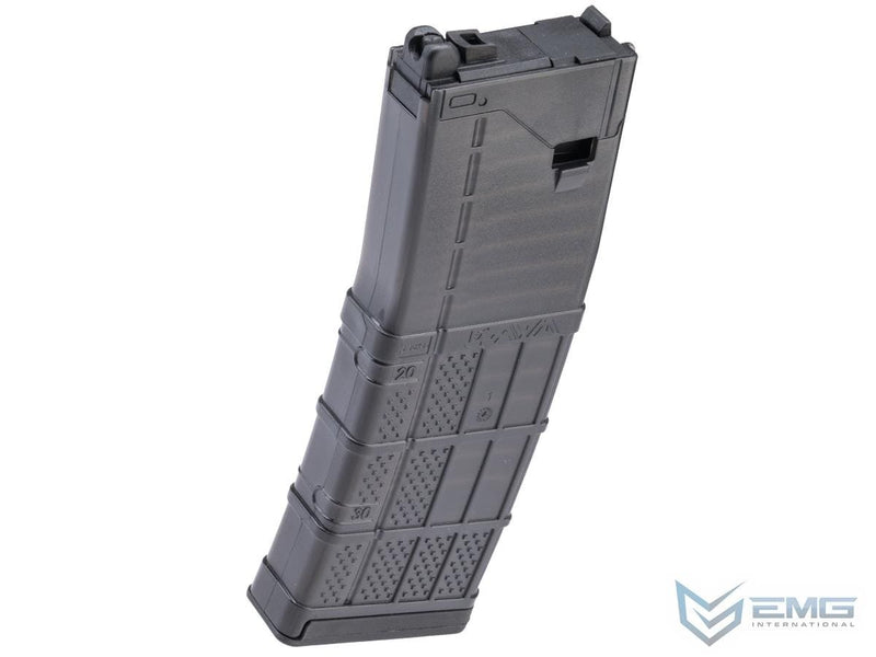 EMG Lancer Systems Licensed L5AWM V2 35 Round Magazine for MWS Gas Blowback Airsoft Rifles (Color: Translucent Smoke / 5.56) image 0