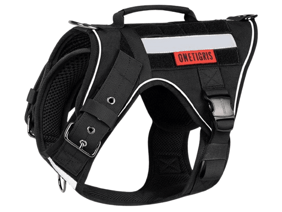 OneTigris FIRE TANKER K9 Dog Harness (Color: Black / Medium) image 0