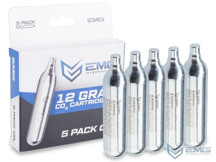 EMG 12 Gram CO2 Cartridge for Airsoft and Air Gun (Size: Box of 5)