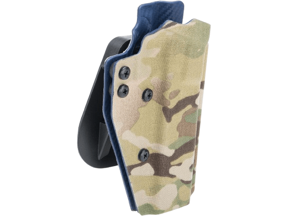 QVO Tactical "Secondary" OWB Kydex Holster for EMG STI / TTI JW3 2011 Combat Master Series (Color: Multicam) image 0