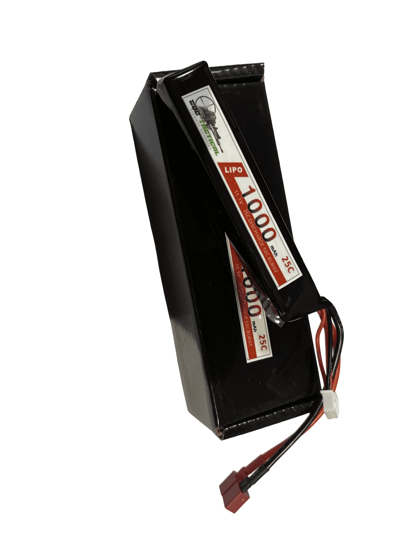 CQC Airsoft 25C 1000mAh 11.1V Battery - Deans - Short Stick