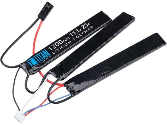 Titan Power 11.1v 1200mAh 25C Tri-Cell Type LiPo Battery (Connector: Small Tamiya)
