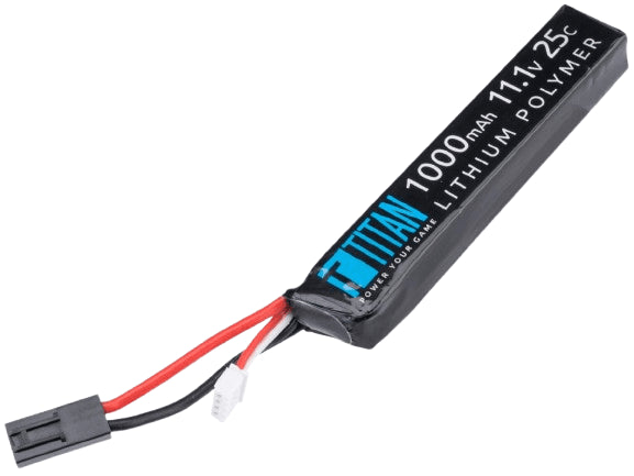 Titan Power 11.1v 25C Stick Type LiPo Battery (Connector: Small Tamiya / 1000mAh)