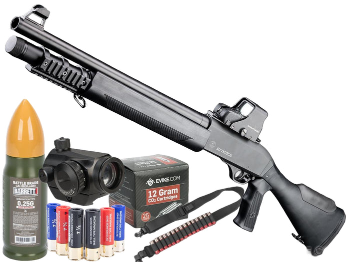 Cybergun x FN SLP Tactical CO2 Powered Semi-Auto Airsoft Shotgun (Type: Boomstick Bundle)