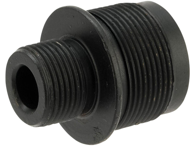KJW Mock Silencer Adapter for KC02 Series Airsoft Sniper Rifles - 14mm Negative image 0