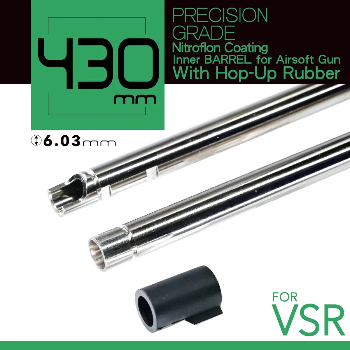 Unicorn Airsoft 6.03 NITROFLON Coated Brass Inner Barrel for VSR-10 Airsoft Sniper Rifles (Length: 430mm)