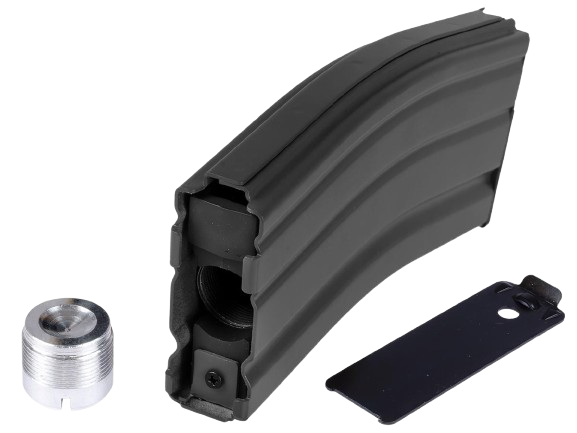 WE-Tech Version 3 30 Round Magazine for WE Open Bolt M4 Airsoft Gas Blowback Rifles
(Model: CO2 / Black)