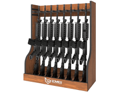 EMG Battle Wall Professional Grade Adjustable Real Wood Gun Rack image 0