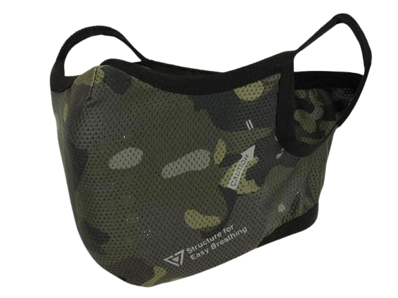 Laylax Battle Style AeroFlex Face Guard (Color: Black Camo / Large - X-Large) image 0