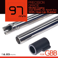Unicorn Airsoft 6.03 NITROFLON Coated Brass Inner Barrel for Tokyo Marui GBB Airsoft Guns (Length: 97mm) image 0