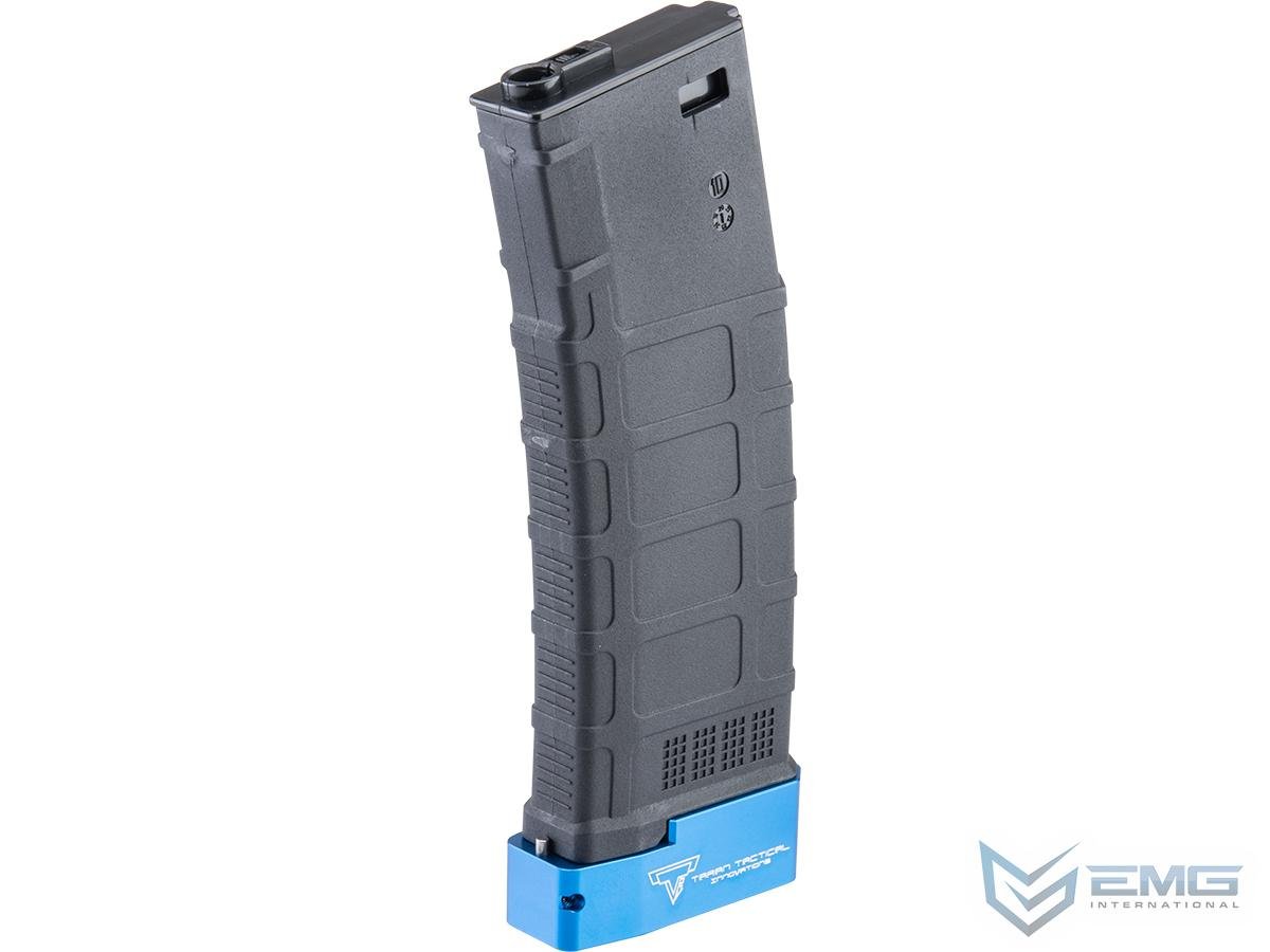 EMG TTI Licensed 220rd Mid-Cap Magazine w/ Extended Baseplate for M4/M16 Series Airsoft AEG Rifles (Color: Blue) image 0