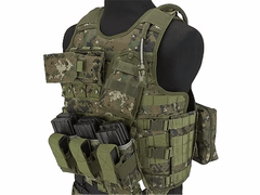 Matrix MEA Tactical Vest with M4 Magazine Pouches and Hydration Bladder (Color: Digital Woodland) image 0
