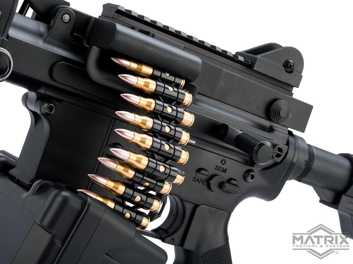 Matrix 2000rd LMG Auto Winding Hi-Cap Magazine for M4/M16 Series Airsoft AEG Rifles (Package: Box Mag + Dummy Bullets) image 1