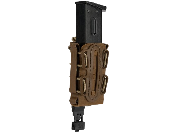 G-Code Soft Shell Scorpion Short Pistol Magazine Carrier with P1 Molle Clip (Color: Tan Frame / Tan Shell) image 0