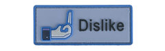 "Dislike" IFF PVC Hook & Loop Morale Patch - Blue image 0