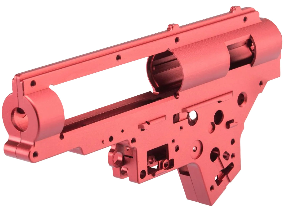 CYMA CNC Machined Reinforced High Performance Gearbox Shell for SR-25 QBS Airsoft Rifles
(Color: Red)
