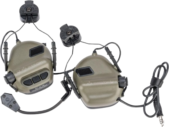 Earmor M32H MOD3 Tactical Communication Hearing Protector for ARC FAST MT Helmets (Color: OD Green) image 0