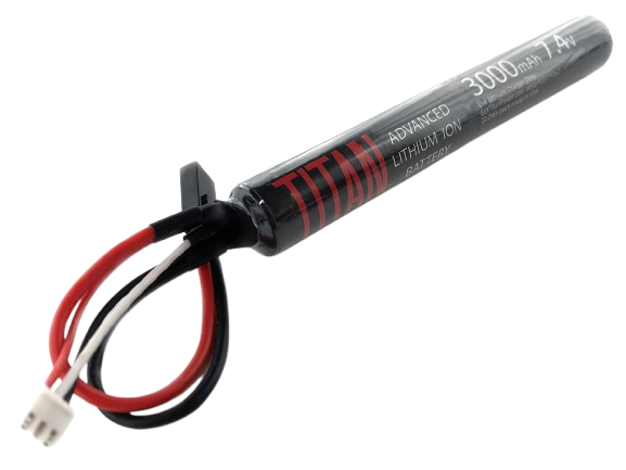 Titan Power 7.4v 3000mAh 16C Stick Type Li-Ion Battery (Connector: Small Tamiya) image 0