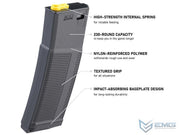 EMG Daniel Defense Licensed 230 Round Mid-Cap Polymer Magazine for M4/M16 Series Airsoft AEG Rifles (Model: 6 Pack) image 1