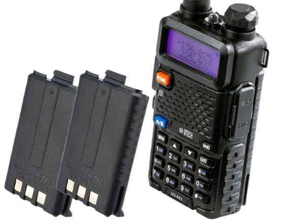 BaoFeng UV-5X3 5-Watt Tri-Band Radio (Package: Add 2x Spare Batteries) image 0