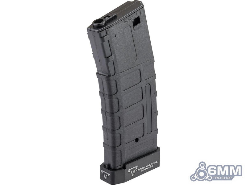 6mmProShop TTI Licensed 50rd Polymer Mid-Cap Magazine w/ Extended Baseplate for M4 Airsoft AEG Rifles (Color: Black) image 0