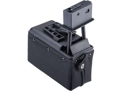 A&K 1500 Round Box Magazine with Upgraded High Strength Motor for Airsoft M249 Series AEG (Color: Black) image 0