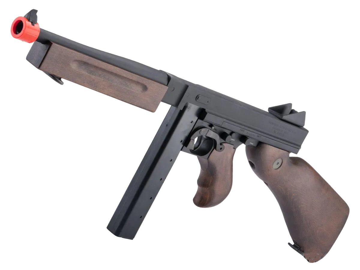 Cybergun x Thompson M1A1 Military Elite Grade Airsoft AEG Rifle w/ MOSFET
(Model: Real Wood)