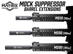 Matrix Airsoft Mock Silencer / Barrel Extension
(Model: SOCOM / 110mm)