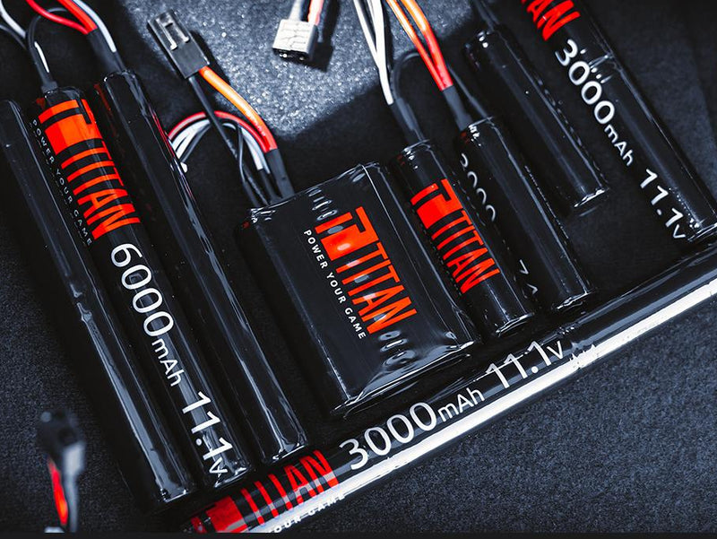Titan Power 11.1v 3000mAh 16C Stick Type Li-Ion Battery
(Connector: Standard Deans)